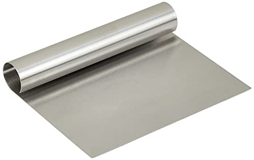 Stainless Steel Smoother Edge Cake & Pizza Dough Scraper Cutter,Assorted Color