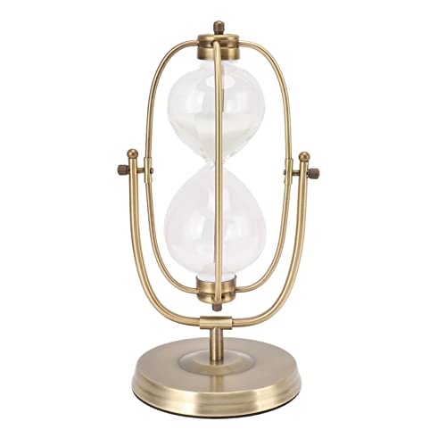 Ampulheta, Ampulheta de Vidro de Metal Vintage, Ornamento Decorativo para Sala de Estar (Grande 60 m