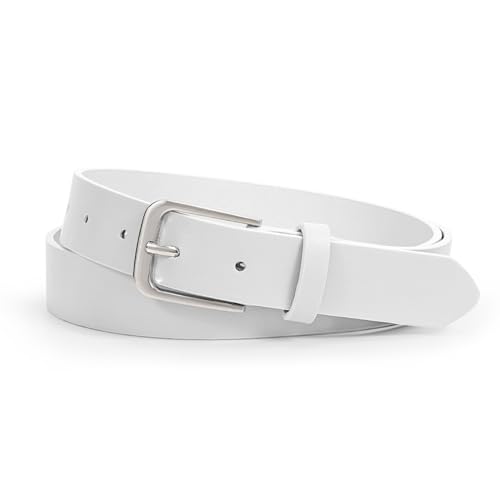 Image of WHIPPY Women Casual Leather Belt for Jeans Pants, Fashion Ladies Waist Dress Belt