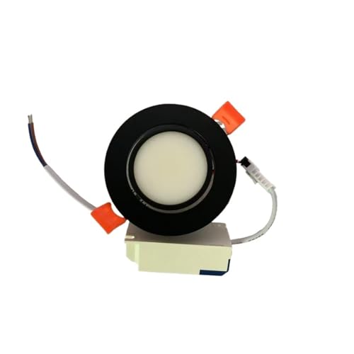 eufeifeiegds 5W 7W 9W 12W 15W 18W �����@�\�t�� COB LED �_�E�����C�g ���ߍ��ݎ��V�䃉���v �X�|�b�g���C�g�d�� 110V-240V �ƒ�p�Ɩ��p(Warm White 3000K,BLACK B_12W DIMMA