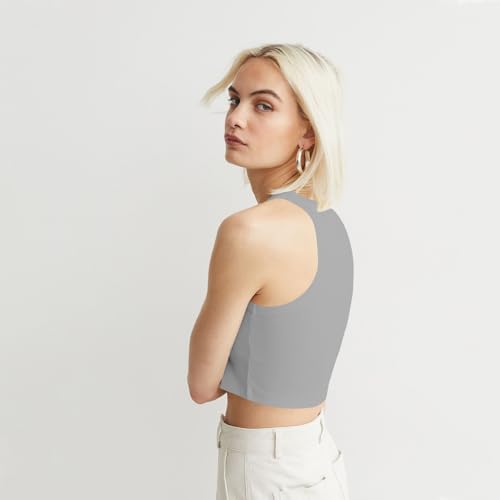 Image of KERI PERRY Tops for Women Crop Top for Women's Tank Activewear Tee Sports Western Casual Cotton Camisole Pack of 3 Combo
