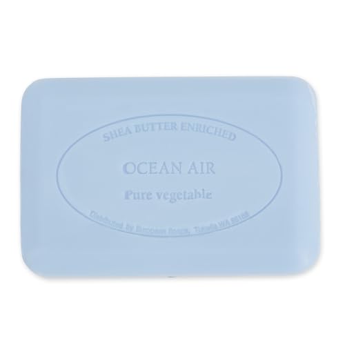 Image of Pre de Provence Artisanal Soap Bar, Enriched with Organic Shea Butter, Natural French Skincare, Quad Milled for Rich Smooth Lather, 8.8 Ounce, Ocean Air