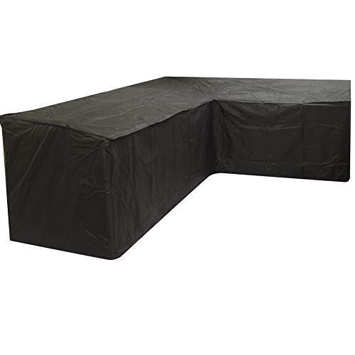 ERL Patio Sofa Cover, Corner Sofa Cover, Patio Garden Furniture Cover, Waterprrof Oxford Fabric, (V-Shape 300cm (118