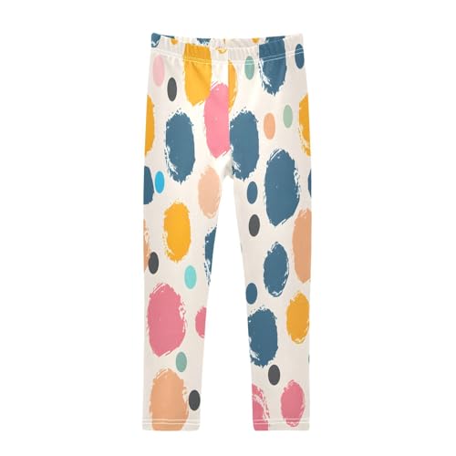 Toddler Girls Leggings Printed Yoga Pants Leggings Polka Dots for Kids