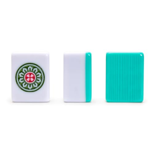 Set de Mahjong Chino Bleau Opal con Cubierta de Mesa Roja miniatura 4