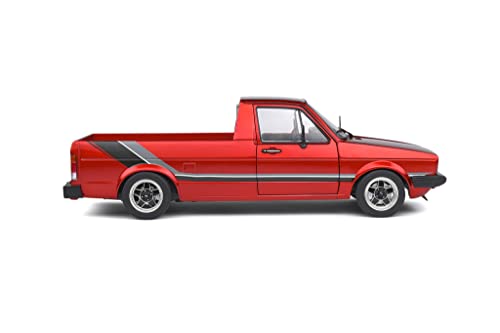 solido S1803508 1:18 1982 VW Caddy MK1-Custom Red Volkswagen miniatura 7
