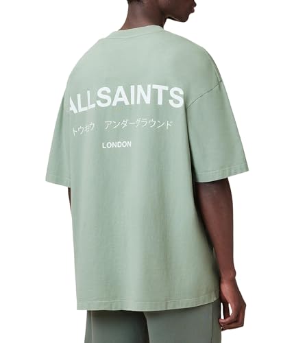 Image of AllSaints Men's Underground Oversized Short Sleeve Crew Neck Shirt
