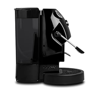 Didiesse Baby Frog Coffee & Tea – Macchina da Caffè a Cialde, con Frullino Montalatte e Doppio Portacialde per Caffè e Tè, Basso Consumo 650W, Erogatore Acqua Calda. (Nero)