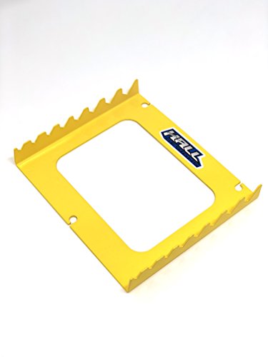 Wrench Rack Organizer By Hall Designs | 8 Slot, For High Performance Box Wrenches, Steel, Made In Usa (Yellow) #TOP15