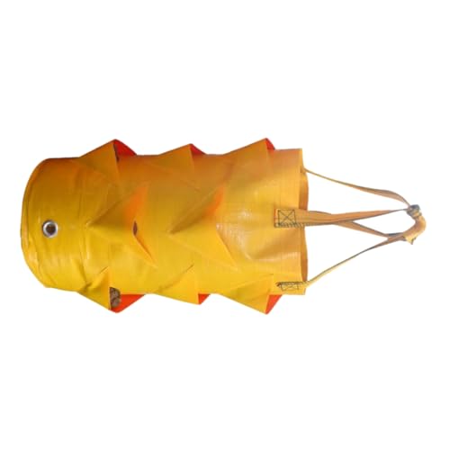 FONDOTIN Bolsa Colgante para Fresas De Bolsa para De Plantas Contenedor para Plantas Jardinera Colgante para Jardinería Plantación De Flores Multiusos Tienda Amarilla