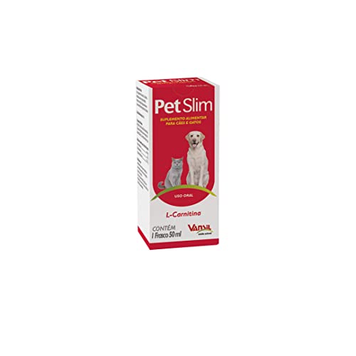 Suplemento Alimentar Vansil Pet Slim L-Carnitina para Cães e Gatos - 50ml