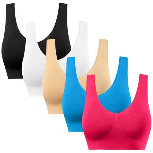 Image of BESTENA Comfort Bra, Seamless Removable Pads Sleep Bras, Yoga Bra, Sports Bras for Women
