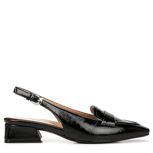 Naturalizer Womens Garner Pointed Toe Low Heel Slingback Dress Shoe Black Glossy 6 W by Naturalizer - Image 6