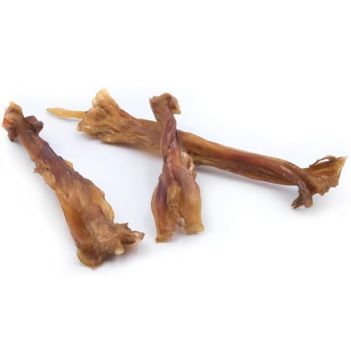 Grobys Futterkiste Pferdesehnen für Hunde 250 g - geschnittene Achillessehne vom Pferd - Fester Naturkauartikel ohne Zusatzstoffe - fettarmer Hundesnack zur Beschäftigung