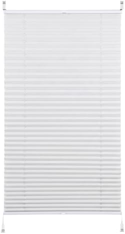 Sekey Plissee Klemmfix ohne Bohren Faltrollo Plisseerollo Jalousie für Tür & Fenster Blickdicht Sichtschutz Sonnenschutz Fertifplissee 60x120cm