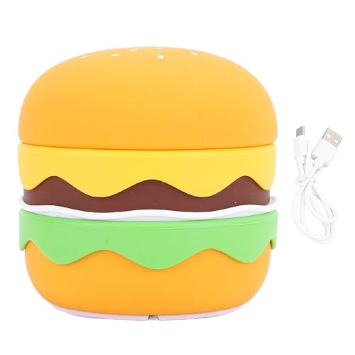 Lámpara de noche de silicona con forma de hamburguesa USB recargable miniatura 6