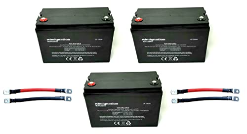 Windynation 400 Watt Monocrystalline Solar Panel Kit + 1500W Vertamax Power Inverter + 300Ah Agm Deep Cycle Battery For Rv, Boat, Off-Grid 12 Volt Battery Systems #TOP5