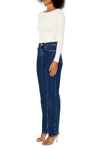 Forever 21 Women's High-Rise Straight Jeans3