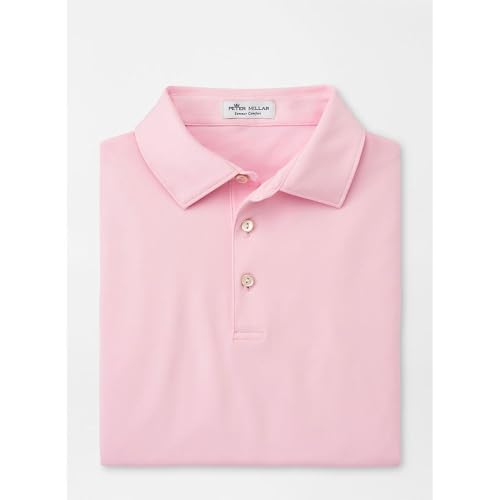 PETER MILLAR Solid Performance Jersey Polo - ME0EK01S - Palmer Pink - L3