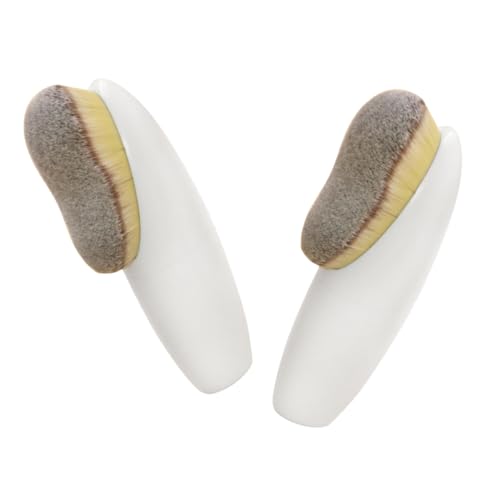 Beatifufu Cosmetic Face Powder Brush Eye Makeup Brush Set Double-sided Makeup for Foundation and Concealer