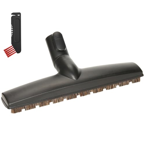 Kodahome 12' Horsehair Bristles Floorhead, Compatible With Miele C1 C2 C3 CX1 Vacuum Cleaners, Hardwood Floor Brush Vacuum Attachments with Soft Wheels Ideal for Hard Floor Cleaning