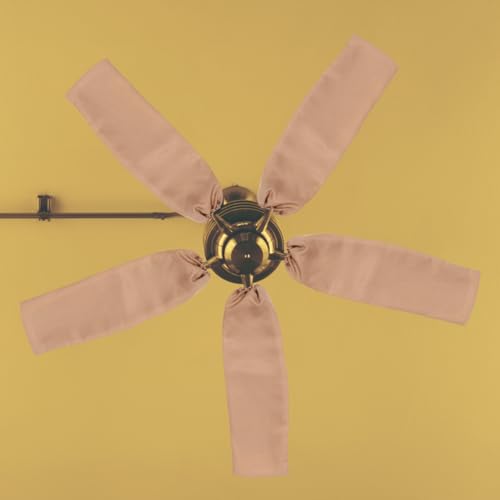 Cabilock Funda De Tela Sólida Para Aspas De Ventilador De Techo Protectora Lavable