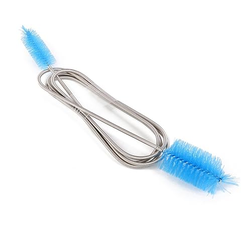 BESPORTBLE Double Ended Aquarium Pipe Hose Cleaner Water Hose Cleaning Brush 61 Inch Flexible Brush 0.5 Inch Small End Sky