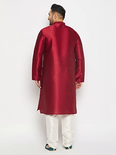 Image of Vastramay Plus Men's Silk Blend Kurta Pyjama Set