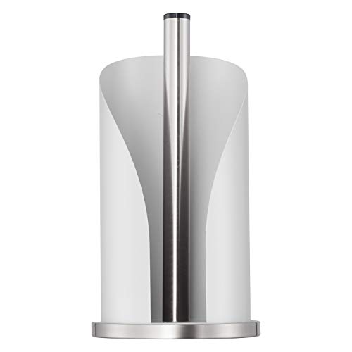 Wesco 322104-74 portarollo de papel Tabletop paper towel holder Blanco Acero inoxidable - Portarollos de papel (Tabletop paper towel holder, Blanco, Acero inoxidable, Cilindro, 1 pieza(s), 155 mm)
