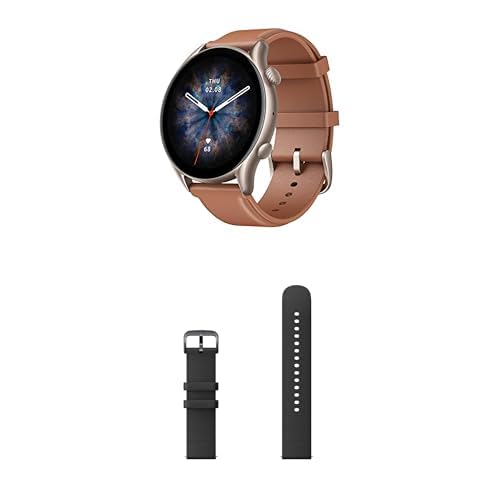 Amazfit GTR 3 Pro ブラウンレザー アマズフィット Amazfit GPSスマートウォッチ アマズフィット GTR 3 Pro 通知
