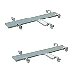 Mytee-Products-2-Pack-89-L-X-9-W-Aluminum-Motorcycle-Dolly-wFully-Adjustable-Kickstand-Plate-1500-lbs-Load-Capacity