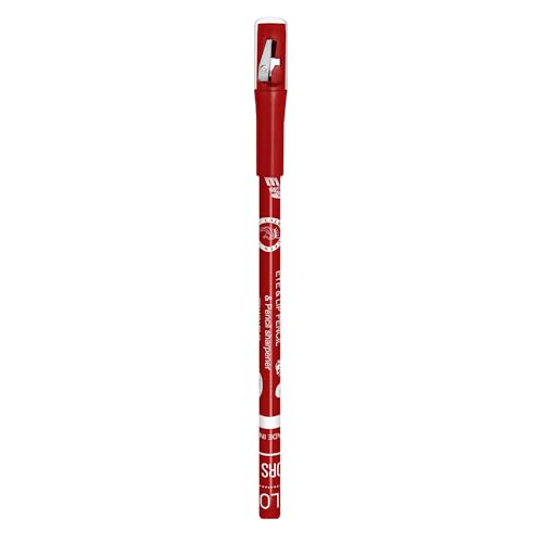 Image of Colors Queen Eye & Lip Liner Pencil with Sharpener | Long Lasting & Smudge Proof Lip Liner | Matte Finish, Rich Color Payoff Sharpenable Pencil (Karina Orange)