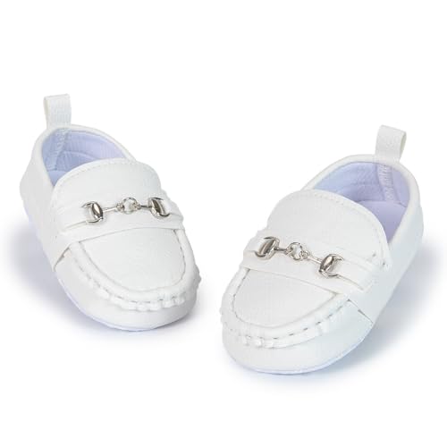 Image of Neska Moda 6 to 12 Months Baby Boys & Girls Synthetic Leather Loafer Shoes,Infant Non Slip Booties-BT4585