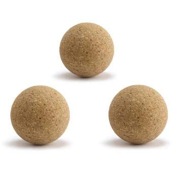 MAELSA - Set of 3 Natural Cork Footballs - Professional Quality Baby Football Balls for Adults and Children