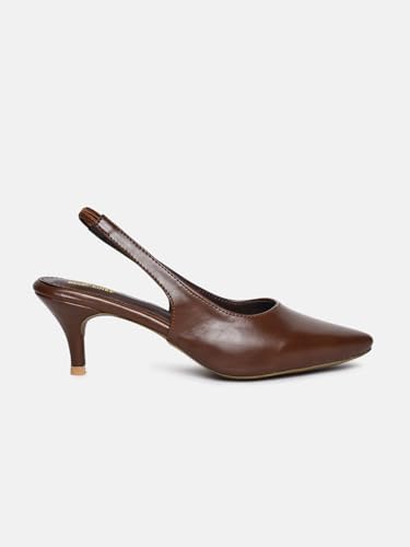 Image of Marc Loire Women Slip on Kitten Heel Pumps for Office Wear