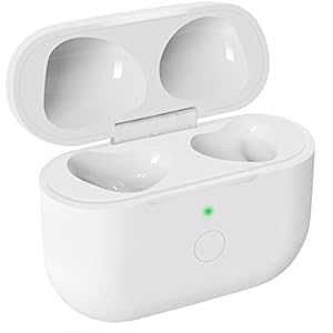 Draadloze oplaadcase voor AirPods 3rd, vervangende oplaadcase met bluetooth-koppeling en synchronisatieknop, 5 keer volledige lading voor AirPods 3rd, wit (hoofdtelefoon niet inbegrepen)
