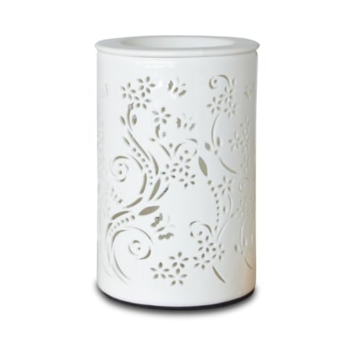 Zen’Arôme - Brûle Parfum électrique– Calorya n°1 – Diffuseur Chaleur Douce Céramique avec Coupelle Amovible – Diffuseur et Lampe – Cires Parfumées,...