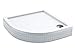 Produktbild Viertelkreis Duschwanne/Duschtasse AQUABAD® | Komplettset Comfort Basic 90x90cm R55 | inkl. Styroporträger und Ablaufgarnitur/Siphon Viega Tempoplex | (Gesamthöhe inkl. Träger 16 cm) zum Befliesen