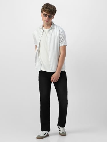 Image of Neostreak Men's Washed Bootcut Jeans Stretchable