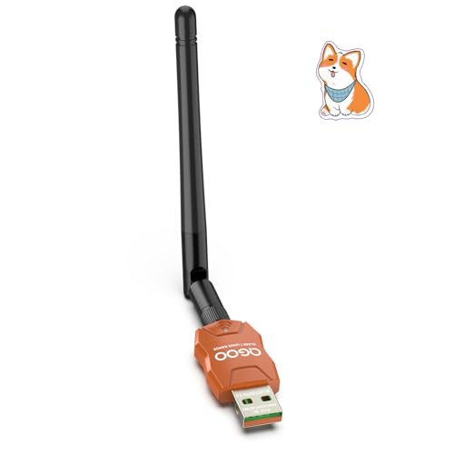 Class 1 Long Range Bluetooth Adapter for PC, QGOO USB Bluetooth Adapter for PC 5.3+EDR, Bluetooth Dongle Bluetooth Receiver Support Windows10/8.1/8/7?orange-203?