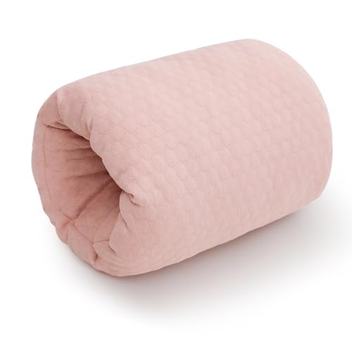 Image of KAKIBLIN Baby Feeding Arm Pillow,Baby Nursing Arm Breastfeeding Pillows Support for Newborn Mom and Babies,Portable and Washable,Ergonomic Nursing Essentials, Travel Pillows for Newborn (Pink)