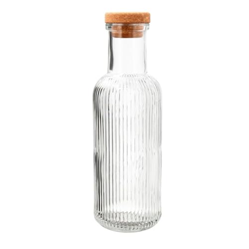 Quid Maison Botella Mesa Vidrio Con Tapón 1l Sodo Apto Frigorífico No Apto Microondas Reciclable