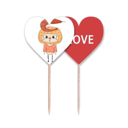 Cure-dents drapeau love heart Sea River pour réussir vos décorations de fête
