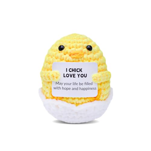 NSSHEL Easter Eggs Decorative Knitted Easter Eggs Ornaments Handmade Crochet Artificial Decor Mini...