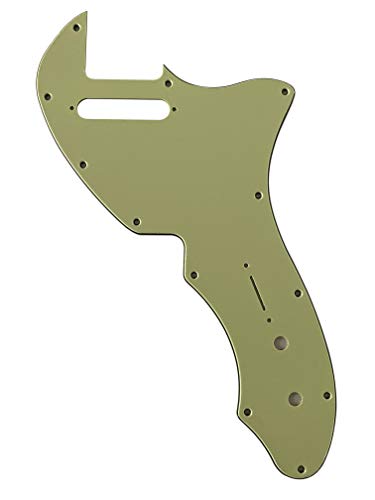 ギターピックガード Fits 69 Telecaster Tele Thinline Style 3層構造 ギター保護 保護フィルム付き (3プライヴィンテージグリーン)