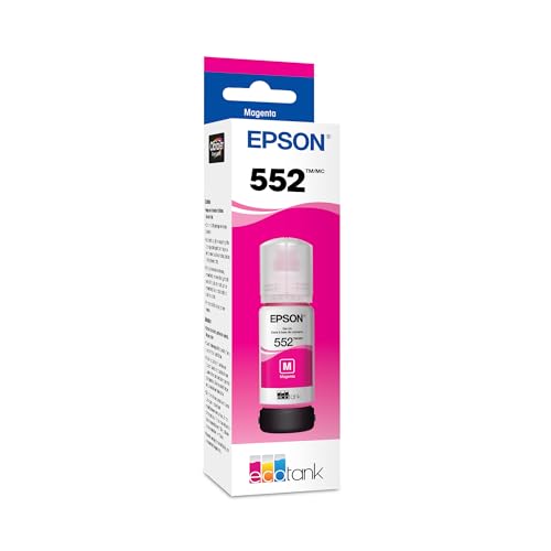 Image of Epson 552 EcoTank Ink Ultra-high Capacity Bottle Magenta (T552320-S) Works with ET-8500, 8550