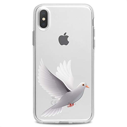 Cavka Tpu Case Compatible With Iphone 14 Pro Max 13 12 Mini 11 Xs X 8 Plus Xr 7 Se White Dove Flexible Silicone Clear Art Woman Freedom Bird Gentle Design Soft Nature Slim Fit Animals Print Cute #TOP6