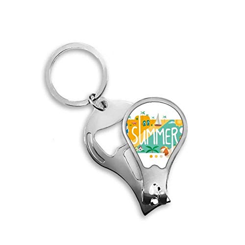 Coupe-ongles d'orteils en acier inoxydable durable motif saison d'été
