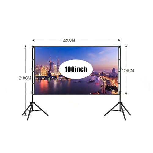 Pantalla de proyección portátil 16:9 para exteriores 150 pulgadas miniatura 3