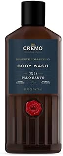 CREMO - Reserve Collection Palo Santo Body Wash For Men | Luxury Fragrance Shower Gel | 473ml